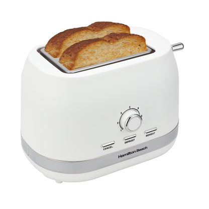 Hamilton Beach Ella 2 Slice Matte White Toaster