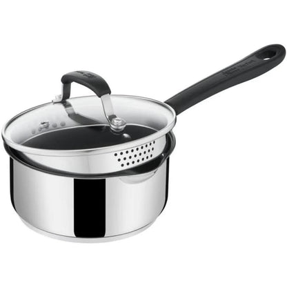 Tefal Jamie Oliver Quick and Easy Stainless Steel 16cm Saucepan