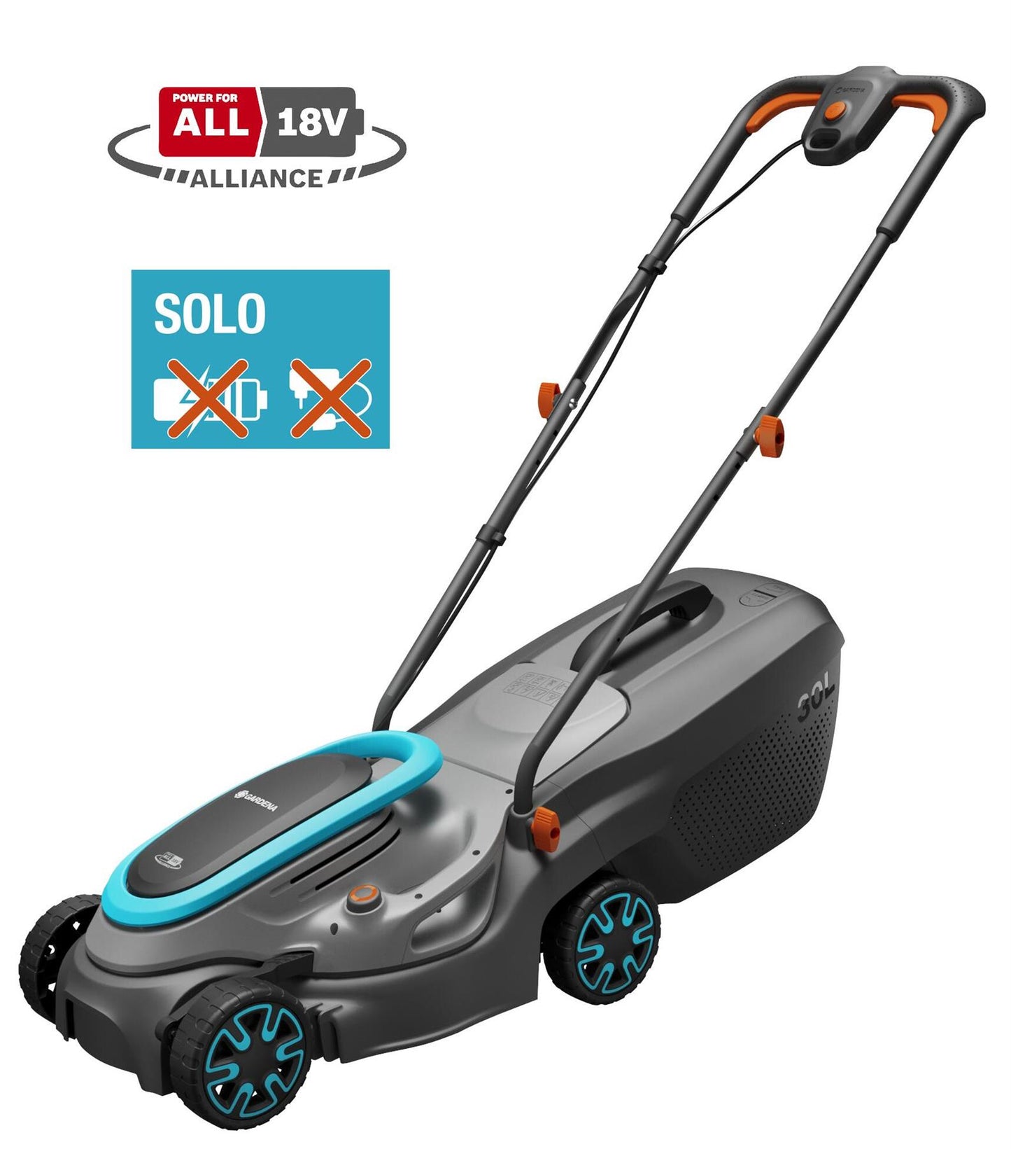 GARDENA PowerMax 32/18V P4A Solo Lawnmower