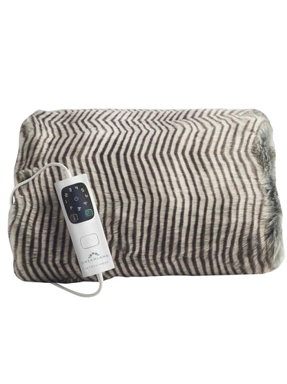 Dreamland Intelliheat Zebra Faux Fur Heated Throw