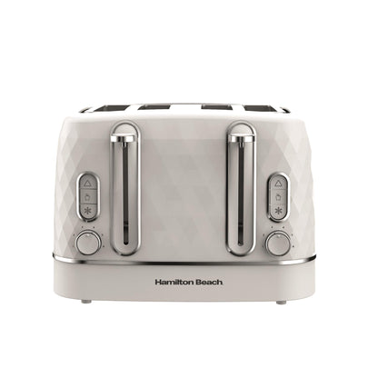 Hamilton Beach Diamond Kettle & Toaster Set White