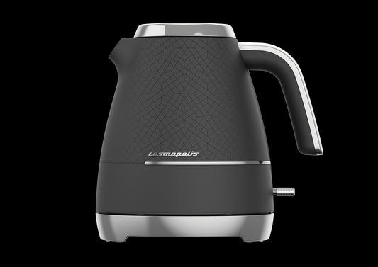 Beko Cosmopolis Retro Matte Granite Grey & Chrome Dome Kettle