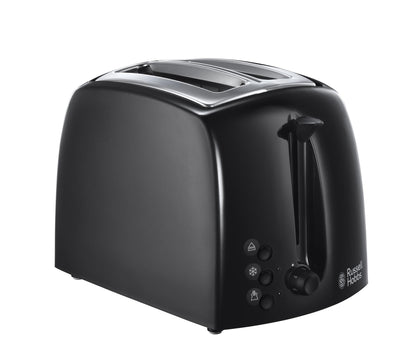 Russell Hobbs Textures Black 2 Slice Toaster