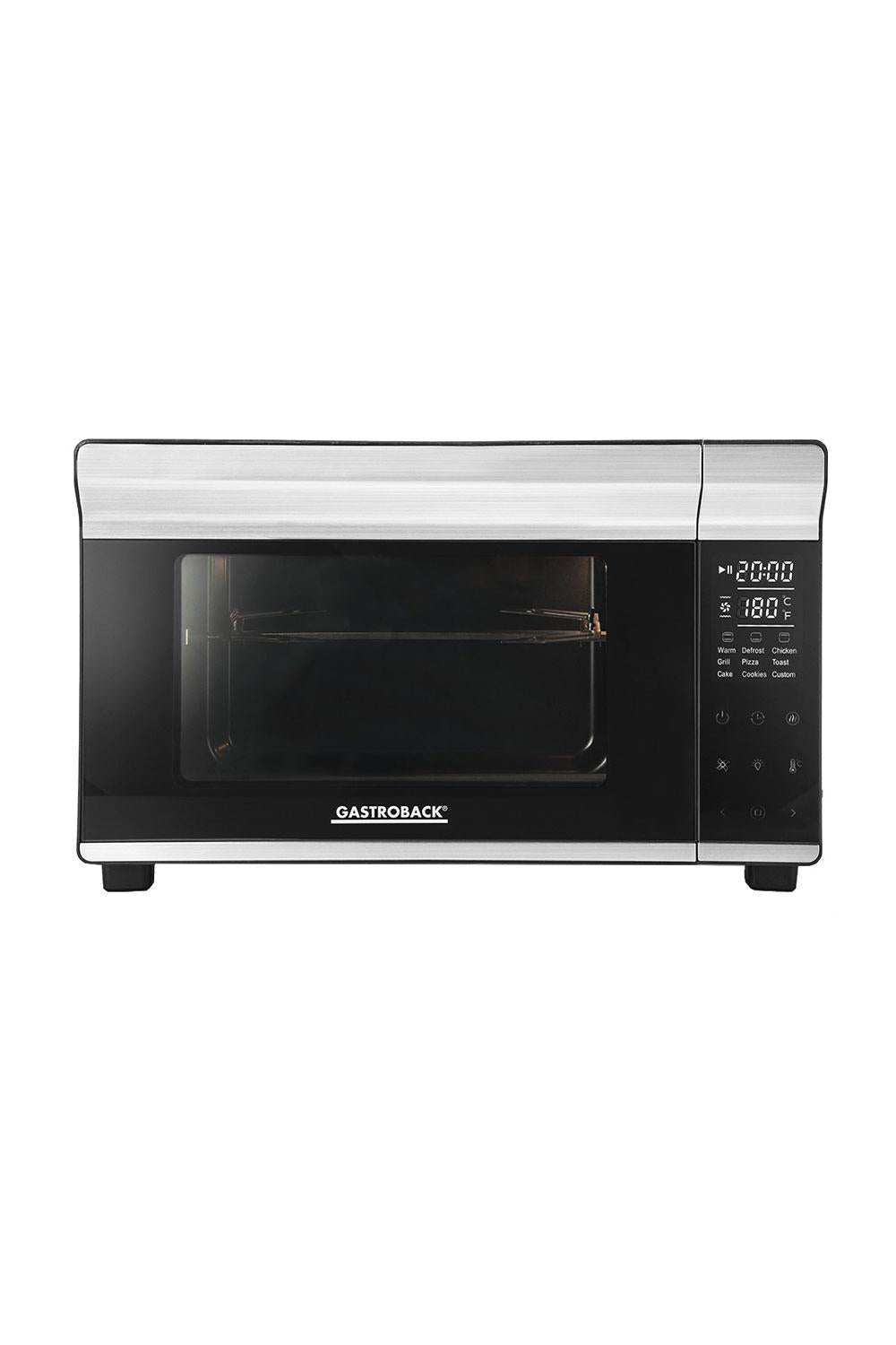 GASTROBACK Design 62814 Bistro Oven Bake & Grill, 1500w, Stainless Steel, Digital, Pizza Oven, Black