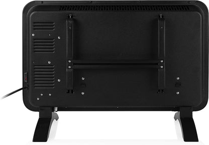 Princess Smart 1000w Black Glass Panel Heater