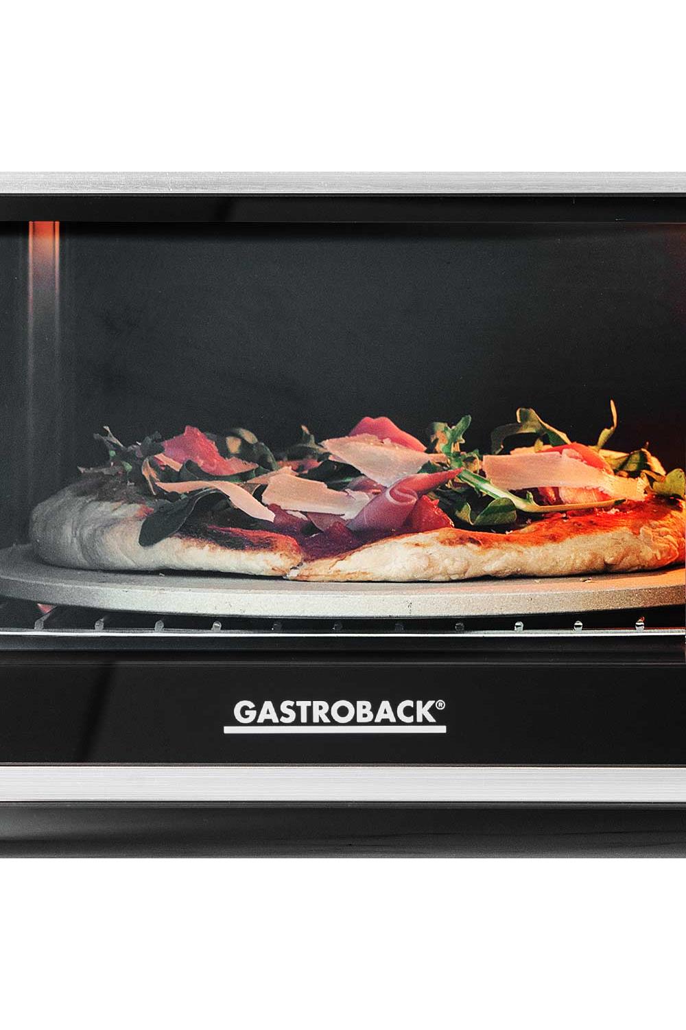 GASTROBACK Design 62814 Bistro Oven Bake & Grill, 1500w, Stainless Steel, Digital, Pizza Oven, Black