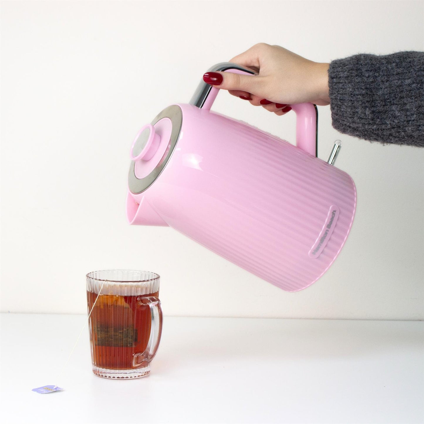 Hamilton Beach Miami Kettle & Toaster Set Flamingo Pink