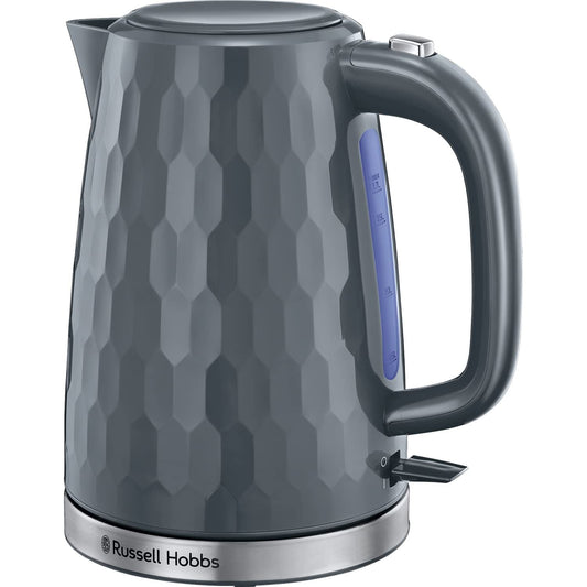 Russell Hobbs Honeycomb 1.7L Grey Kettle